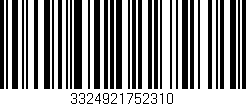 Código de barras (EAN, GTIN, SKU, ISBN): '3324921752310'