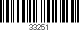 Código de barras (EAN, GTIN, SKU, ISBN): '33251'