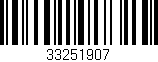 Código de barras (EAN, GTIN, SKU, ISBN): '33251907'