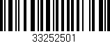 Código de barras (EAN, GTIN, SKU, ISBN): '33252501'