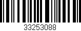 Código de barras (EAN, GTIN, SKU, ISBN): '33253088'