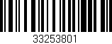 Código de barras (EAN, GTIN, SKU, ISBN): '33253801'