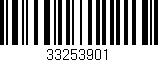 Código de barras (EAN, GTIN, SKU, ISBN): '33253901'