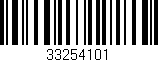 Código de barras (EAN, GTIN, SKU, ISBN): '33254101'