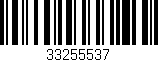 Código de barras (EAN, GTIN, SKU, ISBN): '33255537'