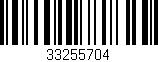 Código de barras (EAN, GTIN, SKU, ISBN): '33255704'