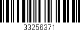 Código de barras (EAN, GTIN, SKU, ISBN): '33256371'