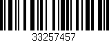 Código de barras (EAN, GTIN, SKU, ISBN): '33257457'