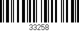 Código de barras (EAN, GTIN, SKU, ISBN): '33258'