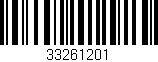 Código de barras (EAN, GTIN, SKU, ISBN): '33261201'