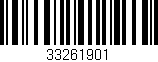 Código de barras (EAN, GTIN, SKU, ISBN): '33261901'