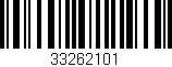 Código de barras (EAN, GTIN, SKU, ISBN): '33262101'