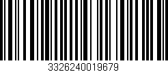 Código de barras (EAN, GTIN, SKU, ISBN): '3326240019679'