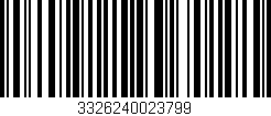 Código de barras (EAN, GTIN, SKU, ISBN): '3326240023799'