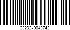 Código de barras (EAN, GTIN, SKU, ISBN): '3326240043742'