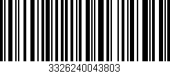 Código de barras (EAN, GTIN, SKU, ISBN): '3326240043803'