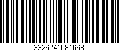 Código de barras (EAN, GTIN, SKU, ISBN): '3326241081668'