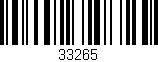 Código de barras (EAN, GTIN, SKU, ISBN): '33265'