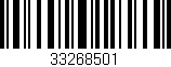 Código de barras (EAN, GTIN, SKU, ISBN): '33268501'