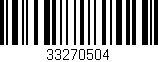 Código de barras (EAN, GTIN, SKU, ISBN): '33270504'
