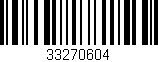 Código de barras (EAN, GTIN, SKU, ISBN): '33270604'
