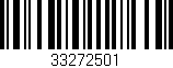 Código de barras (EAN, GTIN, SKU, ISBN): '33272501'