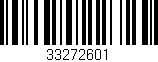 Código de barras (EAN, GTIN, SKU, ISBN): '33272601'