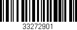 Código de barras (EAN, GTIN, SKU, ISBN): '33272901'