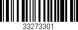 Código de barras (EAN, GTIN, SKU, ISBN): '33273301'