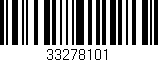 Código de barras (EAN, GTIN, SKU, ISBN): '33278101'