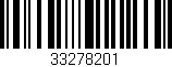 Código de barras (EAN, GTIN, SKU, ISBN): '33278201'