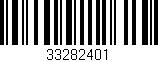 Código de barras (EAN, GTIN, SKU, ISBN): '33282401'