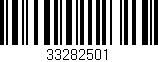 Código de barras (EAN, GTIN, SKU, ISBN): '33282501'