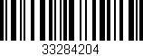Código de barras (EAN, GTIN, SKU, ISBN): '33284204'