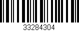 Código de barras (EAN, GTIN, SKU, ISBN): '33284304'