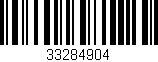 Código de barras (EAN, GTIN, SKU, ISBN): '33284904'