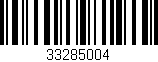 Código de barras (EAN, GTIN, SKU, ISBN): '33285004'
