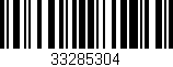 Código de barras (EAN, GTIN, SKU, ISBN): '33285304'