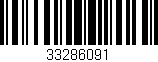 Código de barras (EAN, GTIN, SKU, ISBN): '33286091'