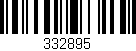 Código de barras (EAN, GTIN, SKU, ISBN): '332895'