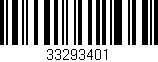 Código de barras (EAN, GTIN, SKU, ISBN): '33293401'