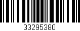 Código de barras (EAN, GTIN, SKU, ISBN): '33295380'