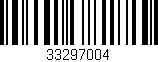 Código de barras (EAN, GTIN, SKU, ISBN): '33297004'