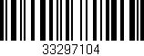 Código de barras (EAN, GTIN, SKU, ISBN): '33297104'