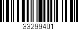 Código de barras (EAN, GTIN, SKU, ISBN): '33299401'