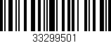 Código de barras (EAN, GTIN, SKU, ISBN): '33299501'