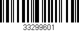 Código de barras (EAN, GTIN, SKU, ISBN): '33299601'