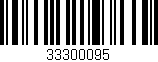 Código de barras (EAN, GTIN, SKU, ISBN): '33300095'