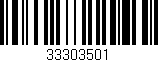 Código de barras (EAN, GTIN, SKU, ISBN): '33303501'