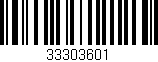 Código de barras (EAN, GTIN, SKU, ISBN): '33303601'